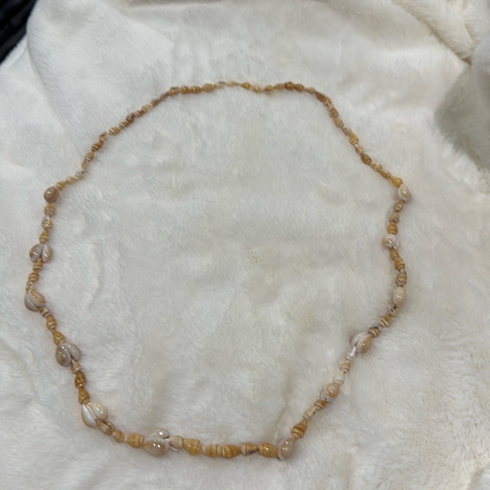 Long Seashell Necklace 36 Inches